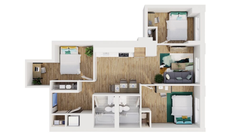 3 Bed 2 Bath